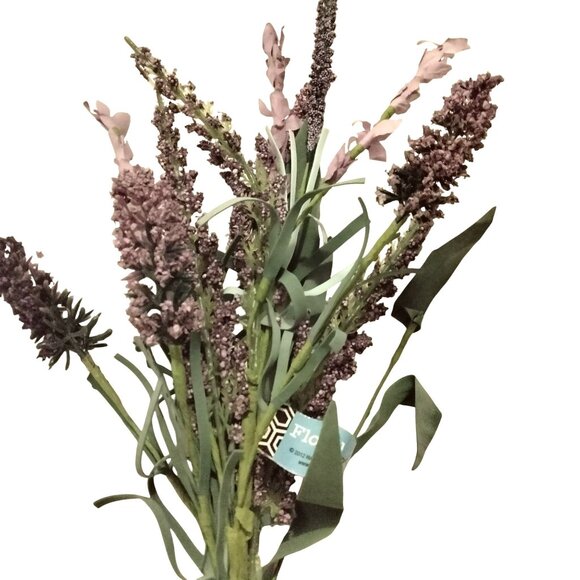 Artificial Lavender Floral Spray Stem Craft 14 inch - Picture 1 of 4
